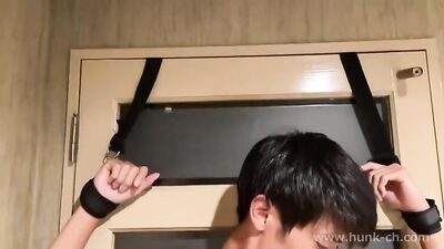 Bound Helpless Asian Teens Hard Handjob