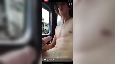Blond Boy Cums Loudly In The Car: Ultimate Gay Porn Experience!