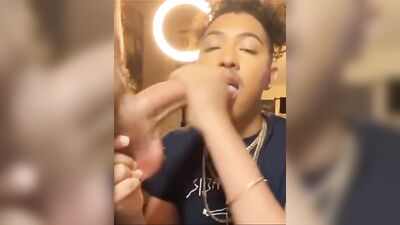 Juicy Black Twink Cocks: Sizzling Webcam Oral Action!