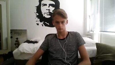 Self-Satisfied Blonde Cam: Cumming with Muscle Boys and Straight Cuties