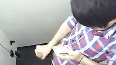 Asian Teen Jerks Off in Public Toilet: The Ultimate Web Cam Experience!