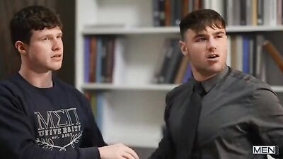 Threesome Friends Library Fuck Show Cam Porn Group Sex Bareback Oral Handjob Action!