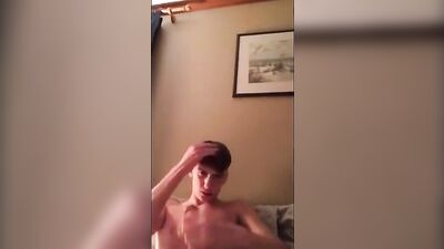 Young Muscle Boy Cutie: Bedroom JO Session with Blonde Hunk