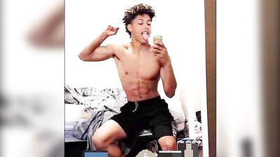 Sexy Light Skin Boy Jerking and Cumming - Explosive Gay Porn Action!