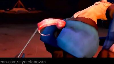 Lucarios Unleashed: Campfire Antics Turn into Steamy Night of Passion!