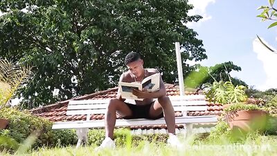 Sexual Heat: Latino Frat Boys in Public Oral Fun!