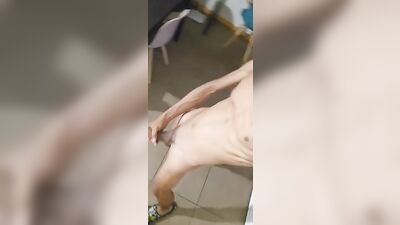 Exhibitionist Latino: The Slim Boy with the Big Dick