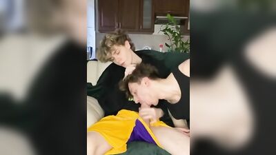 Blond Twink Oral Delights with Young Blowjobs!