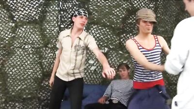 Raw Military Orgy - Men in Uniform Exposing Their Bodies for Your Pleasure