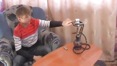 Smoking Aarons Cum Shots & Handjob