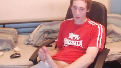 Red Hot English Redhead Web-Cam Handjob with Twink Porn! Experience the hottest gay porn video with an English redhead and his webcam twink partner in a steamy handjob scene!