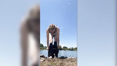 Naked Amateur Swimming Public Outside Solo!