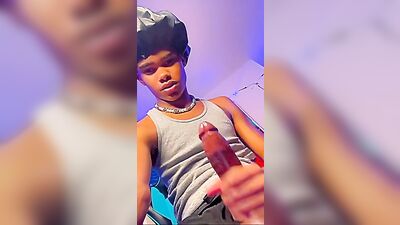 Black Solo Web-Cam Boner: Look @ My Gay Porn Video!