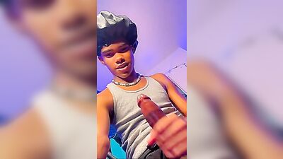 Black Solo Web-Cam Boner: Look @ My Gay Porn Video!