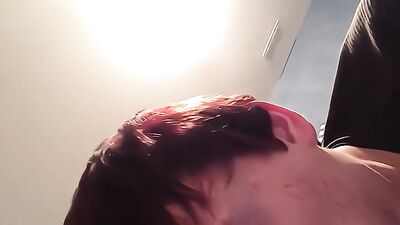 Young Redhead Swallows Cum Again - First Time Fun!