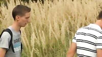 Two Boys Field Sex 4TH5: Wild Cumshot Adventure!