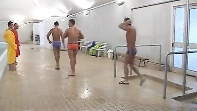 Gangbang in the Shower: Jocks Get Fucked Hard After Swimming!