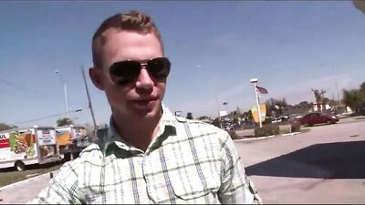 Exciting Parklot Public Shopping Experience: Amateur Blond Boys Fucking in Front of Wallmart!