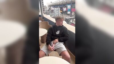 Outdoor Exposure: Big Cock Blond Boys Solo Adventure