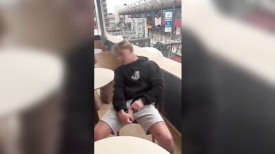 Outdoor Exposure: Big Cock Blond Boys Solo Adventure