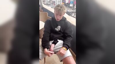 Outdoor Exposure: Big Cock Blond Boys Solo Adventure