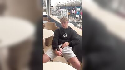 Outdoor Exposure: Big Cock Blond Boys Solo Adventure