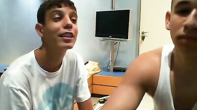 Making Space for Explosive Cum Shots - Straight Boys Web-Cam!