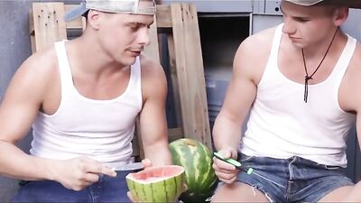 Raw and Rough - Double Penetration with Two Muscular Guys!