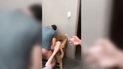 Gangbang with Blond Twink Webcam Boys in Public Backroom!