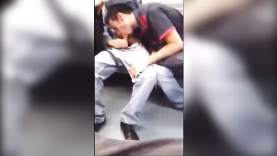 LATINOS JERKS OFF IN THE METRO
