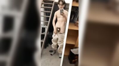 18 Today: Amateur Solo Web-Cam Birthday Clip Turns Hot Gay Porn Video!