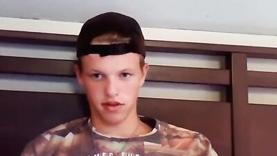 Straight Dutch Teen Jerks Off for a Girl - Hugh Cock - Cumshot