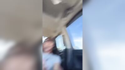 Cumming in His Car: Solo Sex Web-Cam Cum Shots