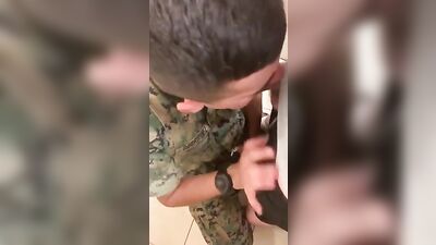 Got Mouthful Of Cum: Twink Latin Soldiers Selfies Oral Web-Cam