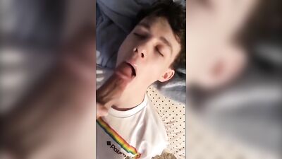 Boy Sucking Man: Cum Shots Father and Step Son Oral Adventure