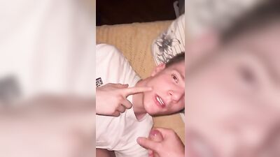 Face F**k with Connor: Amateur Twinks Go Wild on Web-Cam!