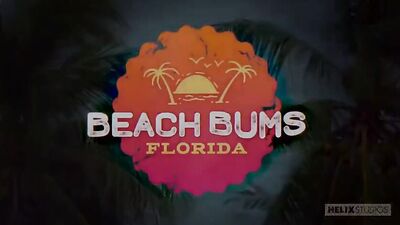 Sexy Twink Threesome on the Beach - Outdoor Sex Show and Cum Shot Cam Tube Action