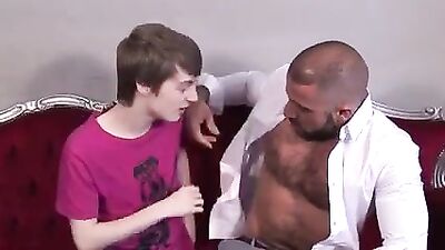 Tanned Dads White Boy: Bareback First-Time Cum Shot Mix!