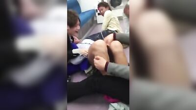 Japanese Boy Stripped in Metro Fun Twinks - Action Asian Adventure