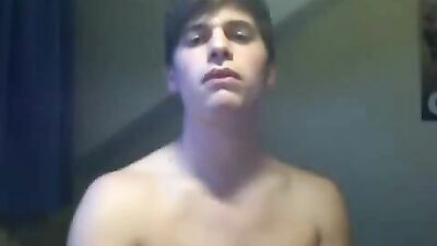 Belgian Cutie Jerks Off in Bedroom Web-Cam Gay Porn