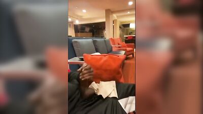 Gay Porn Exhibitionist Cumming in Hotel Lobby! - Big Cocks, Solo J...