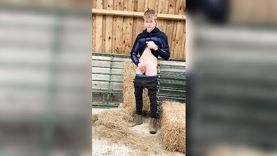 Country Cum Boys: Amateur Outdoor Public Sex in the Hay