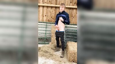 Country Cum Boys: Amateur Outdoor Public Sex in the Hay