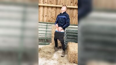 Country Cum Boys: Amateur Outdoor Public Sex in the Hay