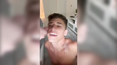 Cumming with Cuteness! A new twist on a classic gay porn snack