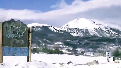 Winter Twink Flip-Flop Fuck Show Cabin Sexy Couple