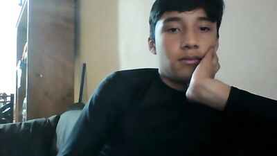 Latino Solo Web-Cam Cum Shots - Jerking and Cumming on Belly!