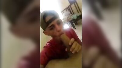 Sabian Boy Enjoys Sucking Big Fat Cock: A Gay Oral Porn Video!