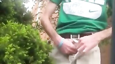 Garden Cum Cam Boys - Amateur Outdoor Public Sex!