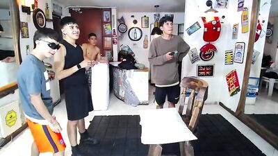 Latino Porn Sex Frenzy: Group Cam Show with Bareback Oral Handjobs!